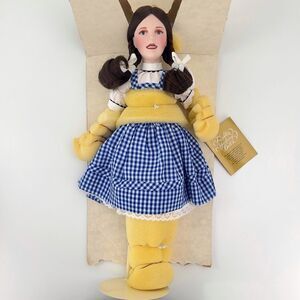 Wizard of Oz Franklin Mint Heirloom Doll Dorothy & Toto